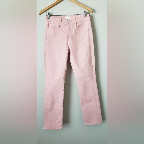 MOTHER Denim - MOTHER Straight Leg Jeans in Soft Pink